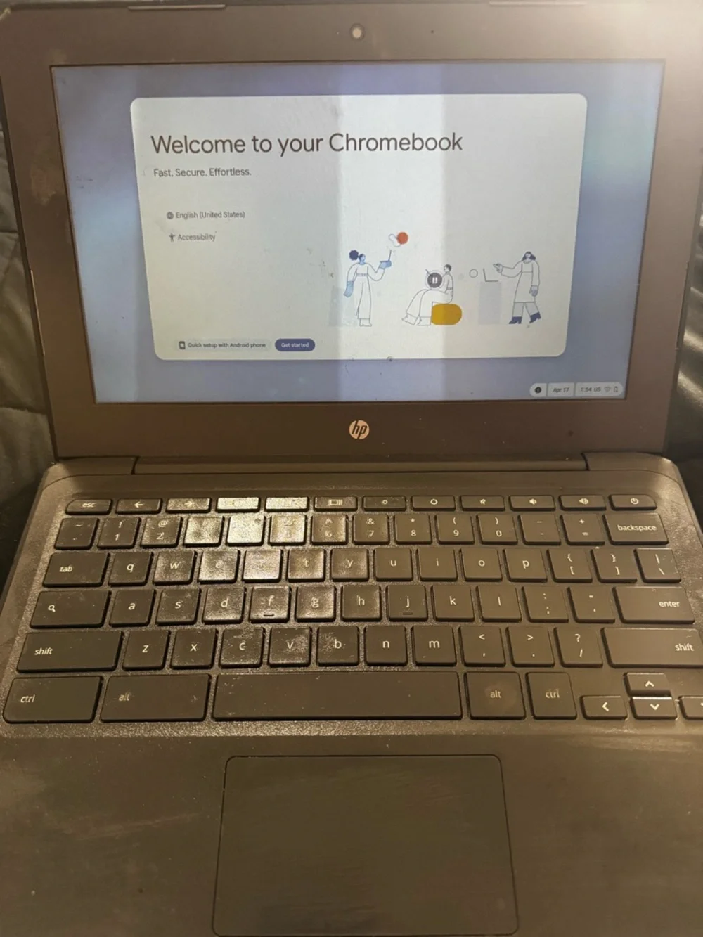HP Chromebook Grey